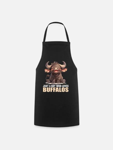 Buffalos Buffalo Büffel - Kochschürze - Schwarz
