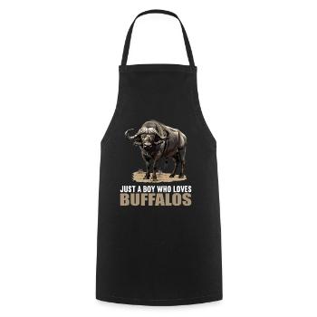 Buffalos Buffalo Büffel - Cooking Apron - black - Front - AI Model Male 185 dark (185cm)