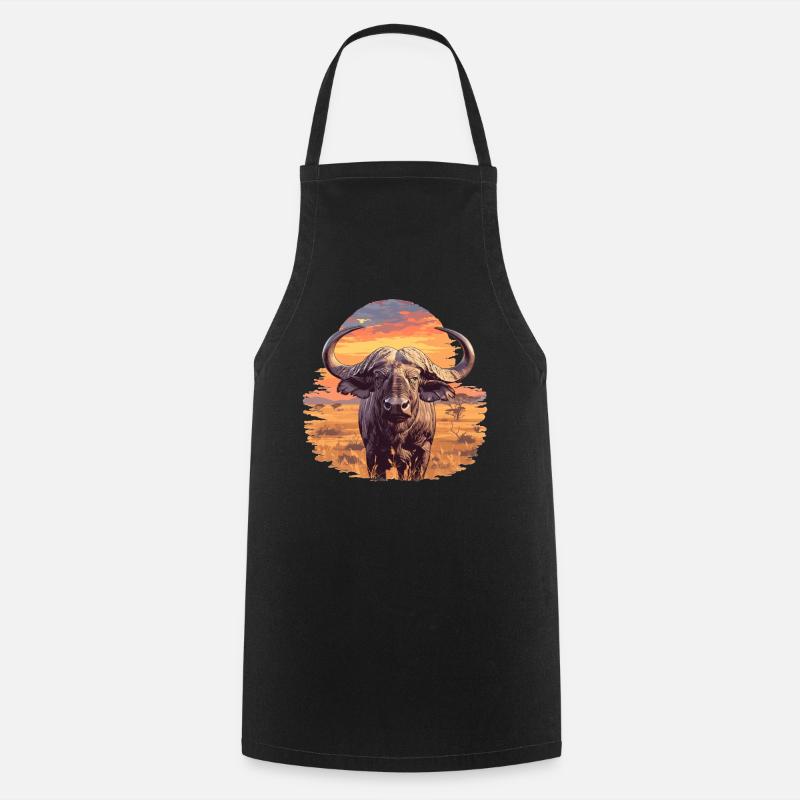 Buffalos Buffalo Büffel - Kochschürze - Schwarz