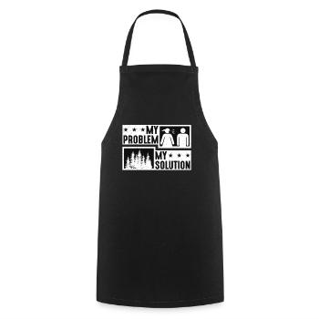 Tree Surgeon My Problem My Pictogram Dad Arborist - Cooking Apron - black - Front - AI Model Male 185 dark (185cm)
