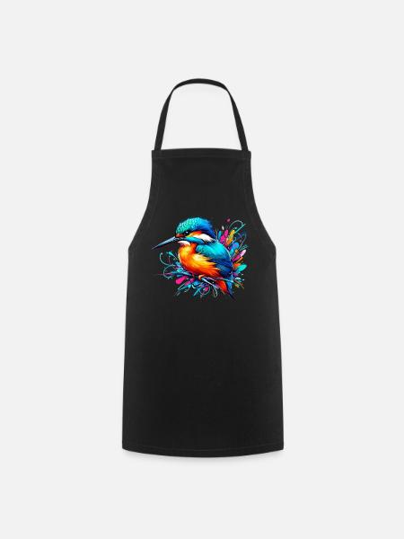 Eisvogel - Kochschürze - Schwarz