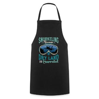 Snorkeling Because Dry Land Is Overrated Diving - Cooking Apron - black - Front - AI Model Male 185 dark (185cm)