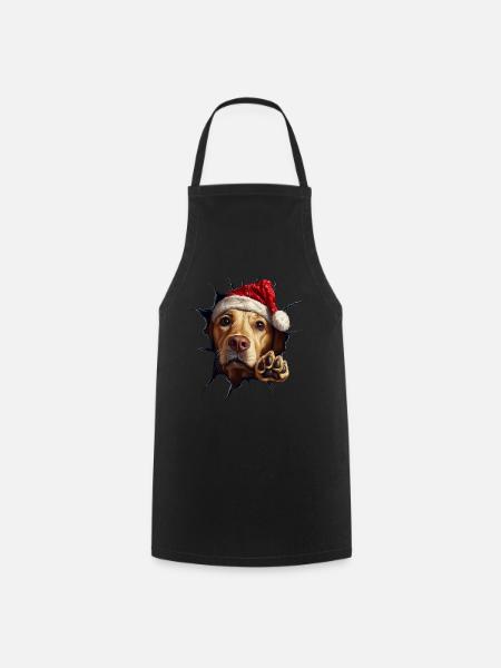 Hundebesitzer Hunde Weihnachten Weihnachts Hund - Kochschürze - Schwarz