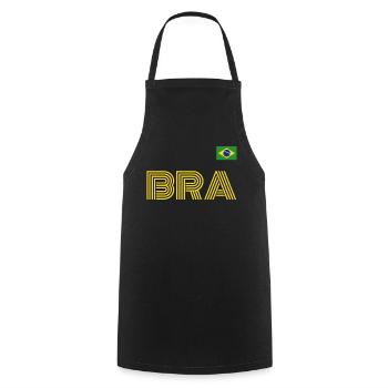 Brasilien Brazil shirt Brasilianer Rio de Janeirao - Kochschürze - Schwarz - Vorne - AI Model Male 185 dark (185cm)