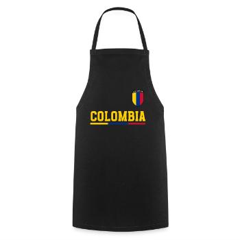 Kolumbien Colombia Medellin Urlaub Bogota Cali - Kochschürze - Schwarz - Vorne - AI Model Male 185 dark (185cm)