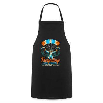 Freefalling: the ultimate thrill! - Cooking Apron - black - Front - AI Model Male 185 dark (185cm)