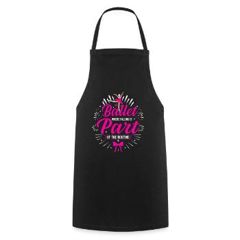 Ballet: where falling is part of the routine. - Cooking Apron - black - Front - AI Model Male 185 dark (185cm)