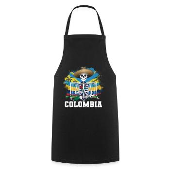 Kolumbien Colombia Medellin Urlaub Bogota Cali - Kochschürze - Schwarz - Vorne - AI Model Male 185 dark (185cm)