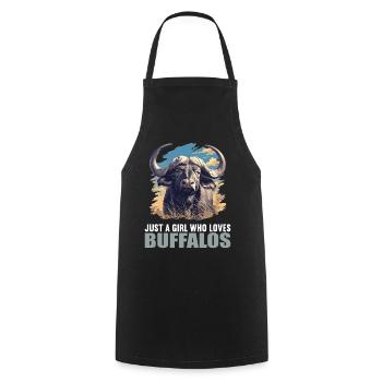 Buffalos Buffalo Büffel - Cooking Apron - black - Front - AI Model Male 185 dark (185cm)
