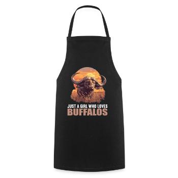 Buffalos Buffalo Büffel - Cooking Apron - black - Front - AI Model Male 185 dark (185cm)