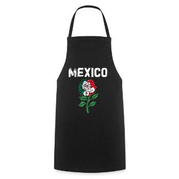 Mexico Mexico Mexican Gift Flag Football - Cooking Apron - black - Front - AI Model Male 185 dark (185cm)