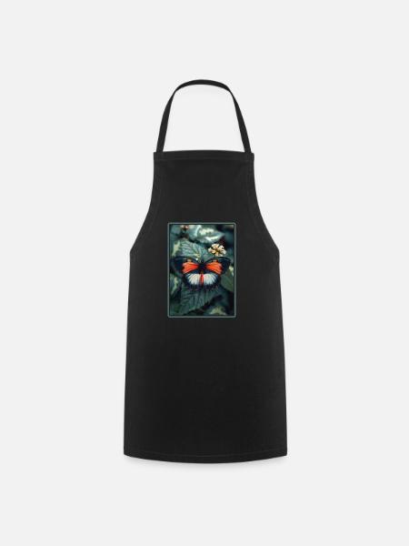 papillon papillons papillon papillon - Tablier de cuisine - noir