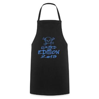 Limited Edition 2019 Geburtstag 2019 Geboren - Kochschürze - Schwarz - Vorne - AI Model Male 185 dark (185cm)
