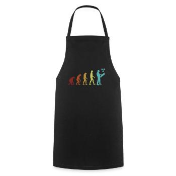 Nuclear Engineer Evolution Uranium Energy Nuclear - Cooking Apron - black - Front - AI Model Male 185 dark (185cm)