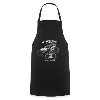 Life is too short for slow cars; go fast with RC! - Cooking Apron - black - Front - AI Model Male 185 dark (185cm)