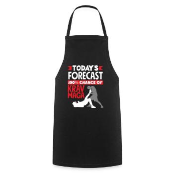 Prédiction de Krav Maga - Tablier de cuisine - noir - Devant - AI Model Male 185 dark (185cm)