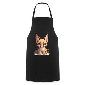Caracal Karakale Karakal - Cooking Apron - black - Front - AI Model Male 185 dark (185cm)