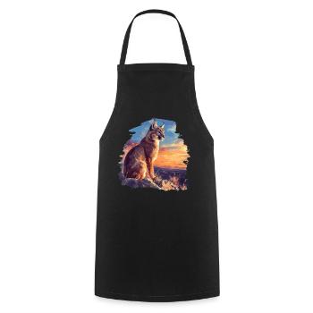 Caracal Karakale Karakal - Cooking Apron - black - Front - AI Model Male 185 dark (185cm)
