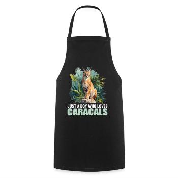 Caracal Karakale Karakal - Cooking Apron - black - Front - AI Model Male 185 dark (185cm)