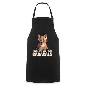 Caracal Karakale Karakal - Cooking Apron - black - Front - AI Model Male 185 dark (185cm)
