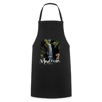 Madeira Island Portugal Vacation Souvenir Tours - Cooking Apron - black - Front - AI Model Male 185 dark (185cm)