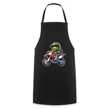 Motocross - Kochschürze - Schwarz - Vorne - AI Model Male 185 dark (185cm)