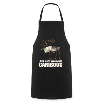 Caribou Karibus Karibu - Kochschürze - Schwarz - Vorne - AI Model Male 185 dark (185cm)