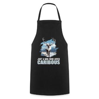 Caribou Karibus Karibu - Kochschürze - Schwarz - Vorne - AI Model Male 185 dark (185cm)