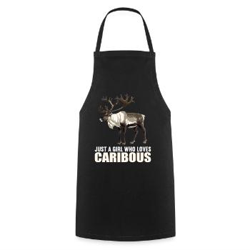 Caribou Karibus Karibu - Kochschürze - Schwarz - Vorne - AI Model Male 185 dark (185cm)