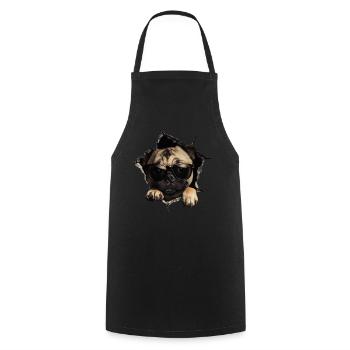 Drôle de chien propriétaire Chien mignon Bouledogue - Tablier de cuisine - noir - Devant - AI Model Male 185 dark (185cm)