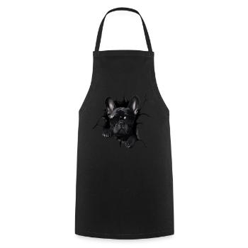 Drôle de chien propriétaire Chien mignon Bouledogue - Tablier de cuisine - noir - Devant - AI Model Male 185 dark (185cm)
