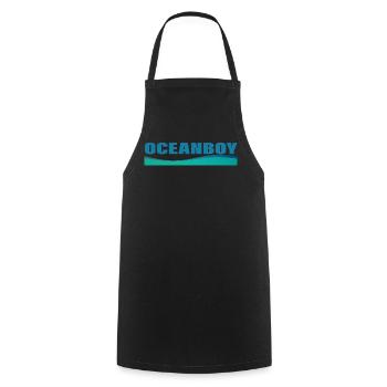 OCEANBOY - Cooking Apron - black - Front - AI Model Male 185 dark (185cm)