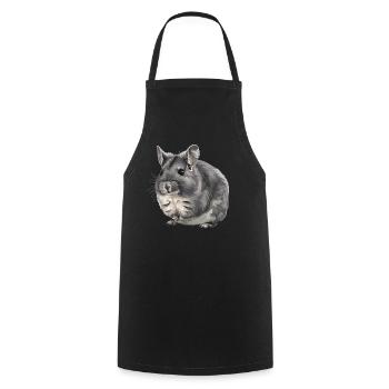 Chinchillas Chinchilla - Cooking Apron - black - Front - AI Model Male 185 dark (185cm)