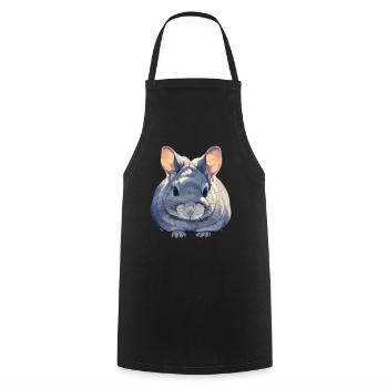 Chinchillas Chinchilla - Cooking Apron - black - Front - AI Model Male 185 dark (185cm)