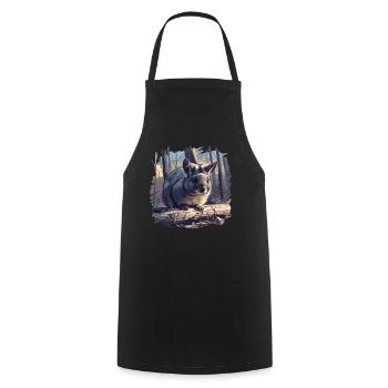 Chinchillas Chinchilla - Cooking Apron - black - Front - AI Model Male 185 dark (185cm)