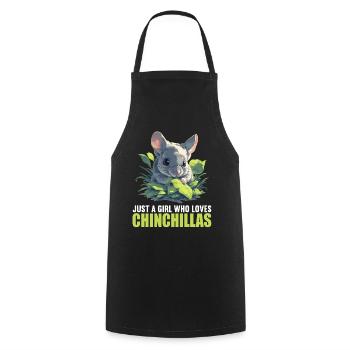 Chinchillas Chinchilla - Cooking Apron - black - Front - AI Model Male 185 dark (185cm)