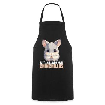 Chinchillas Chinchilla - Cooking Apron - black - Front - AI Model Male 185 dark (185cm)