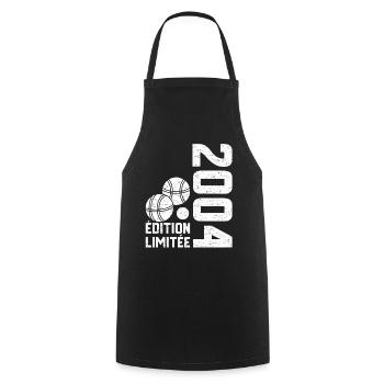 2004 Limited Edition Petanque 20th Anniversary - Cooking Apron - black - Front - AI Model Male 185 dark (185cm)