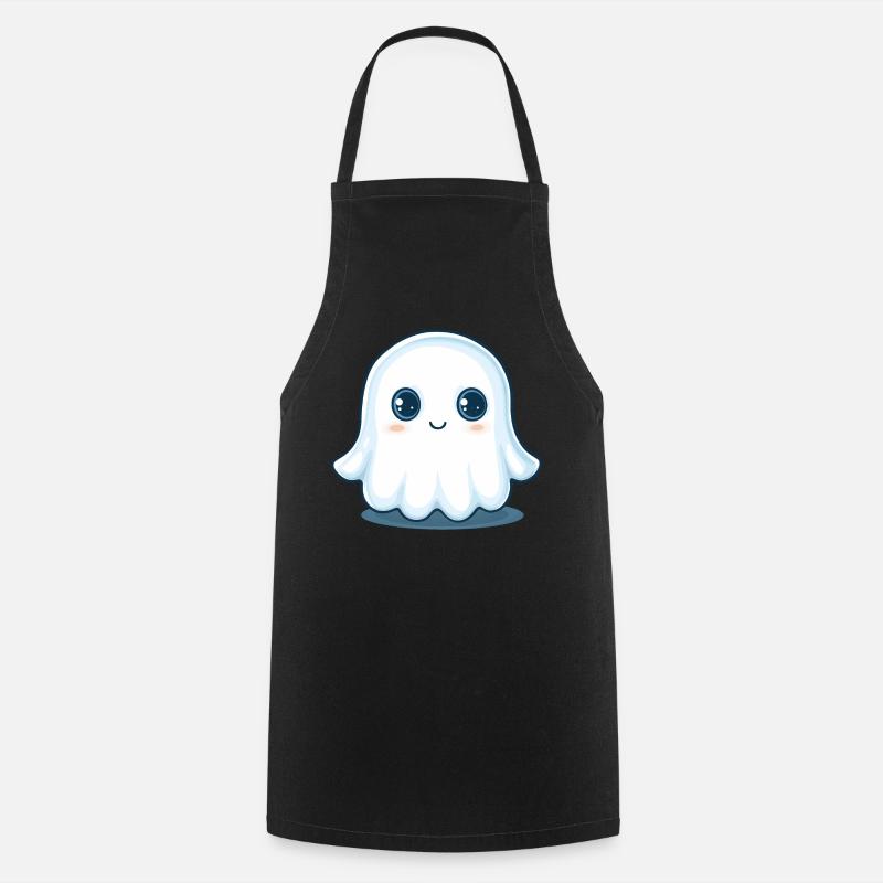 Cute Ghost - Cooking Apron - black