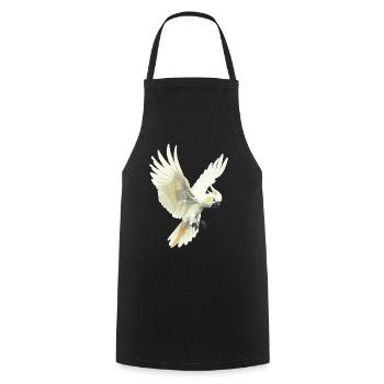 Cockatoo Cockatoos Cockatoo - Cooking Apron - black - Front - AI Model Male 185 dark (185cm)