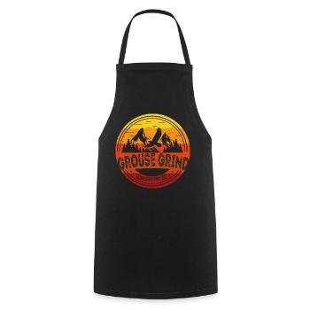 Grouse Grind Vancouver BC Canada Hiking Trail Moun - Cooking Apron - black - Front - AI Model Male 185 dark (185cm)