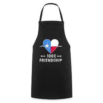 Somalia and Poland 100% friendship - Cooking Apron - black - Front - AI Model Male 185 dark (185cm)