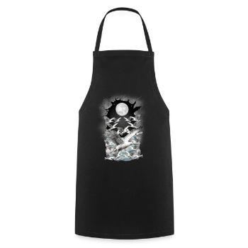 Seagulls Seagull Maritime - Cooking Apron - black - Front - AI Model Male 185 dark (185cm)