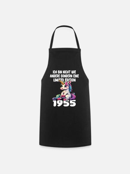 Edition Limitée 1955 Anniversaire Né 1955 - Tablier de cuisine - noir