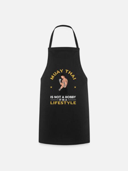 Funny Muay Thai - Muay Thai is not a hobby it is a - Kochschürze - Schwarz