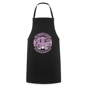 Octopus Whisperer Octopodes Octopoda Cephalopoda - Cooking Apron - black - Front - AI Model Male 185 dark (185cm)