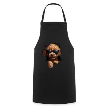 Drôle de chien propriétaire Chien mignon caniche - Tablier de cuisine - noir - Devant - AI Model Male 185 dark (185cm)