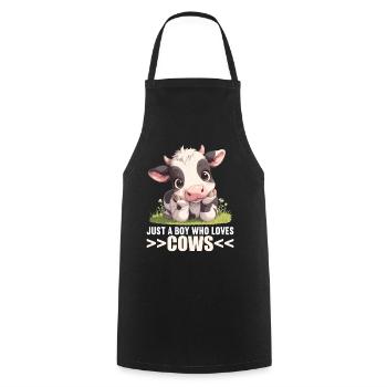 Vaches Vache - Tablier de cuisine - noir - Devant - AI Model Male 185 dark (185cm)