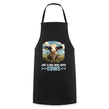 Vaches Vache - Tablier de cuisine - noir - Devant - AI Model Male 185 dark (185cm)
