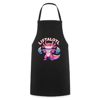 Fitness Musculation Musculation LIFTALOTL Axolotl - Tablier de cuisine - noir - Devant - AI Model Male 185 dark (185cm)